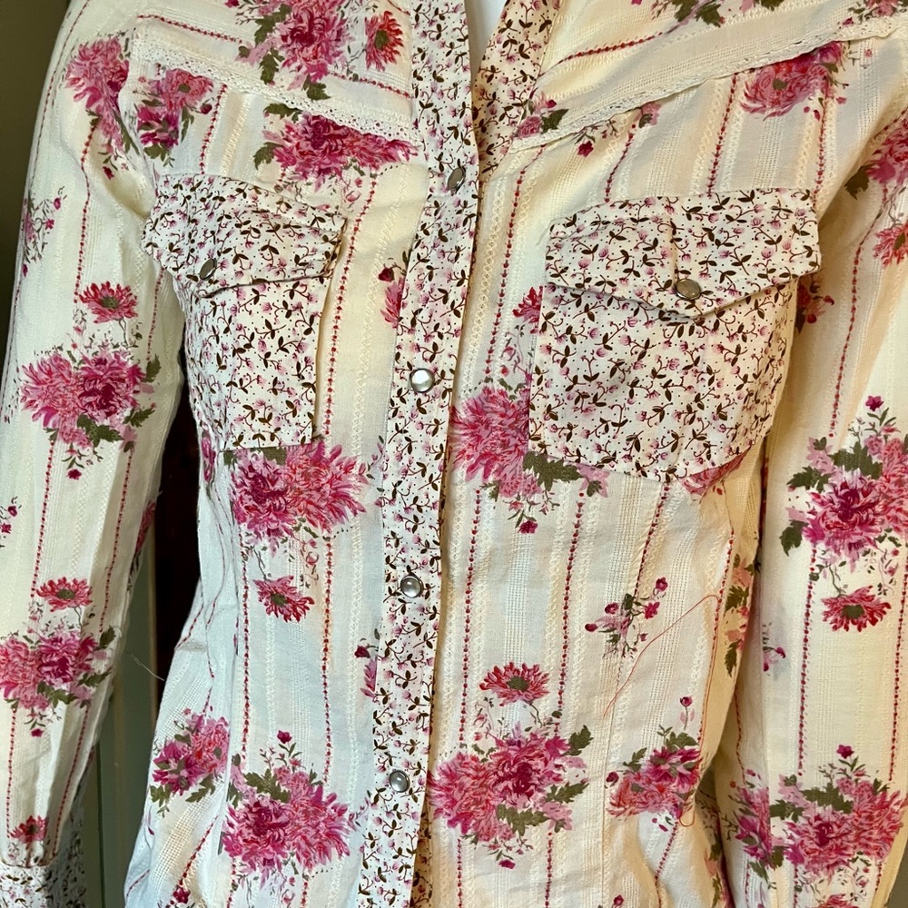 Vanity Pink Floral Button-Down Shirt